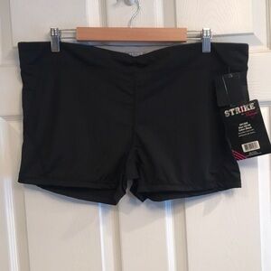 Strike by Seven til Midnight brand size 3X/4X black microfiber shorts- NWT